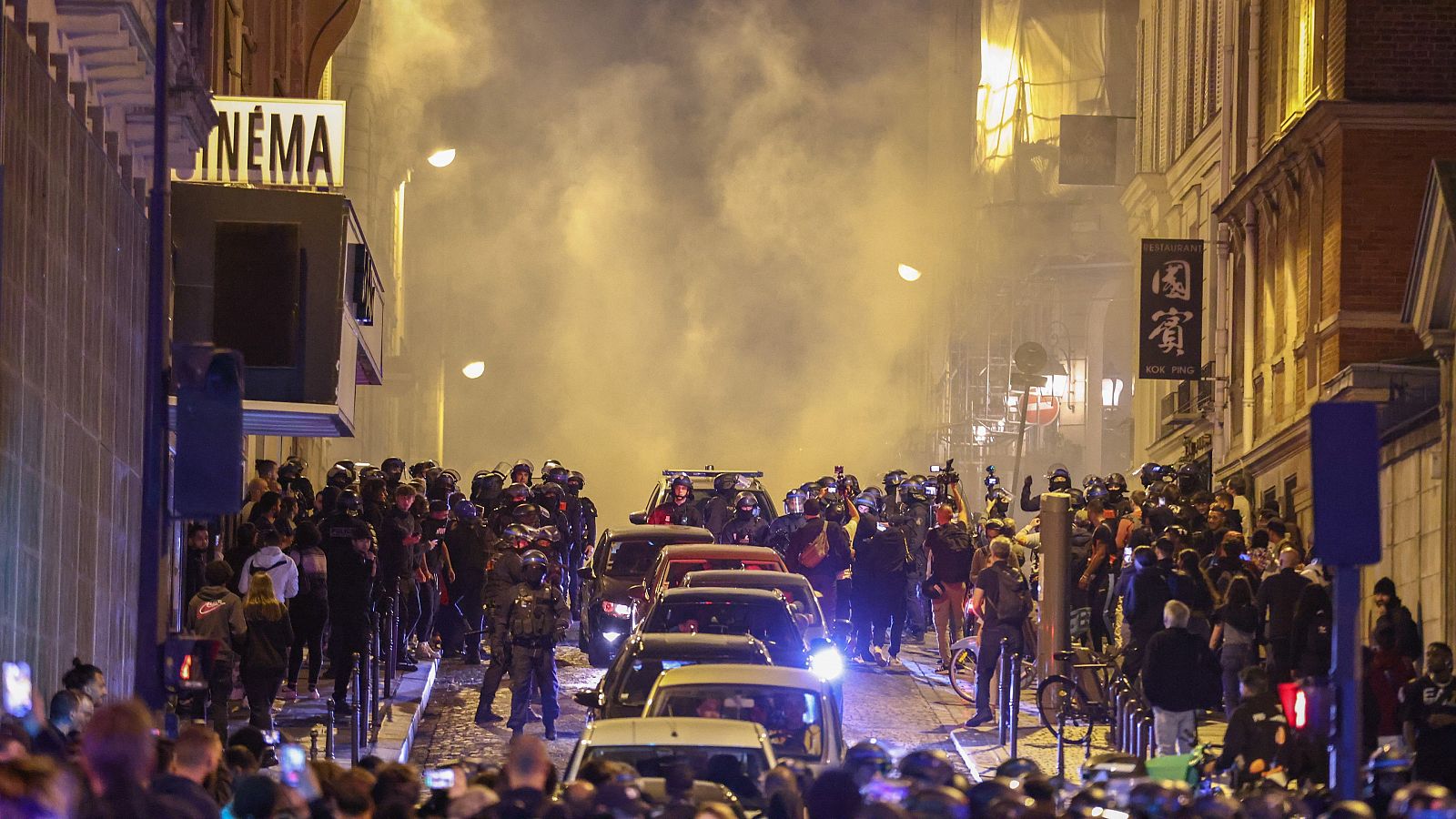 Las protestas en Francia parecen perder intensidad
