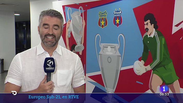 Telediario Matinal - España vuelve a verse las caras ante Ucrania en semifinales del Europeo sub-21