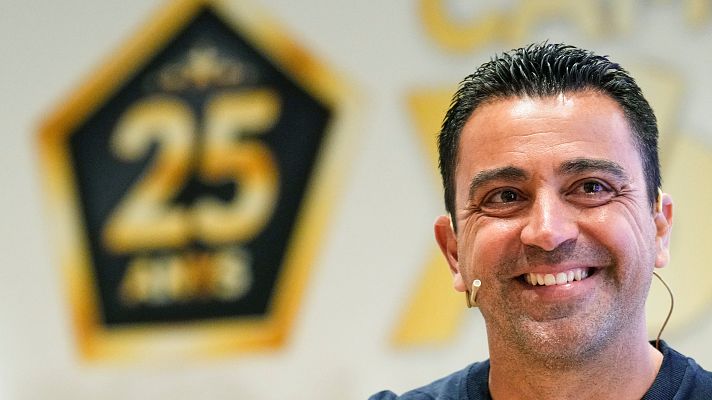 Telediario 1 - Xavi: "El objetivo es ganar la Champions. No nos escondemos, somos el Barça"