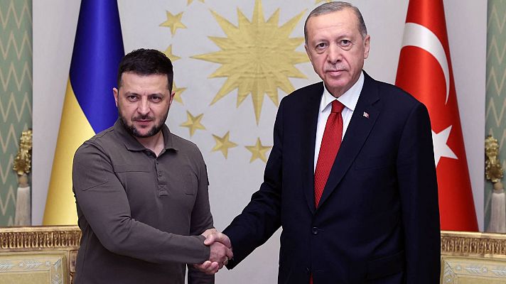 Zelenski se reúne con Erdogan para tratar de prorrogar el acuerdo del grano del Mar Negro