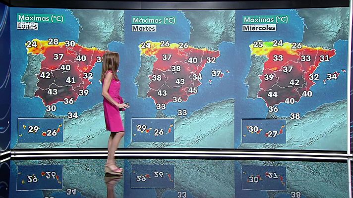 El tiempo - Temperaturas significativamente altas en Mallorca. Intervalos de viento fuerte en la costa de Galicia