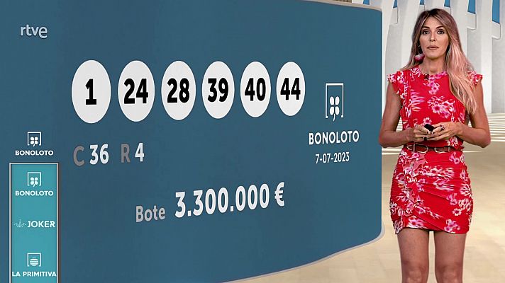 Loterías - Sorteo de la Bonoloto y Euromillones del 07/07/2023