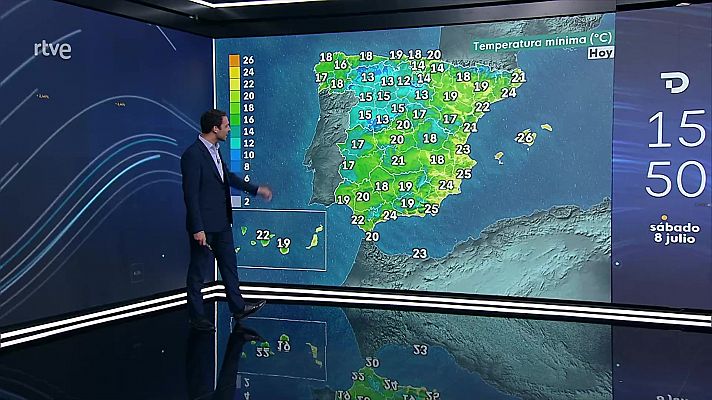 Temperaturas diurnas en ascenso en todo el tercio oriental peninsular, Andalucía y Baleares