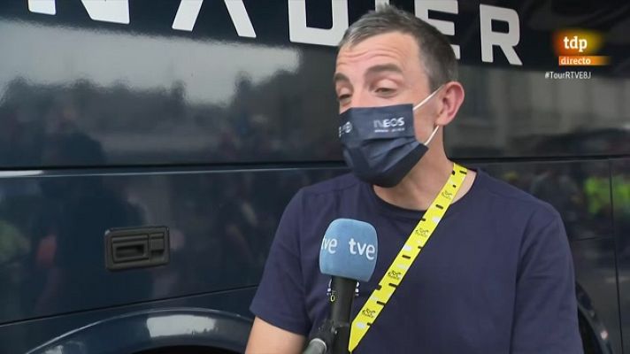 Xabier Zandio (Ineos): "El podio es un objetivo, pero va a ser difícil"