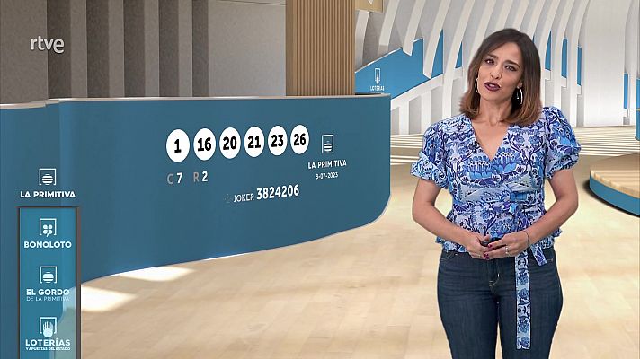 Loterías - Sorteo de la Bonoloto y Primitiva del 08/07/2023
