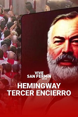 Hemingway, "corresponsal del pasado" del tercer encierro de San Fermín: "Los móviles son como una prolongación de la mano"
