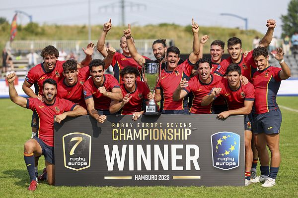 Telediario Fin de Semana - España logra el bronce en el Campeonato de Europa de Rugby 7 tras vencer en el torneo de Hambrugo