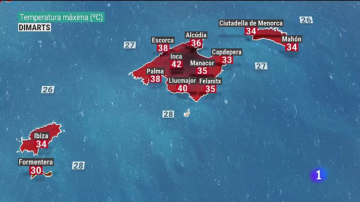 El temps a les Illes Balears - 10/07/23