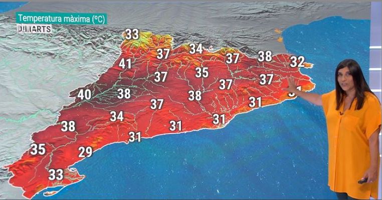 El temps - Molta calor, tempestes seques, ventades i esclafits càlids