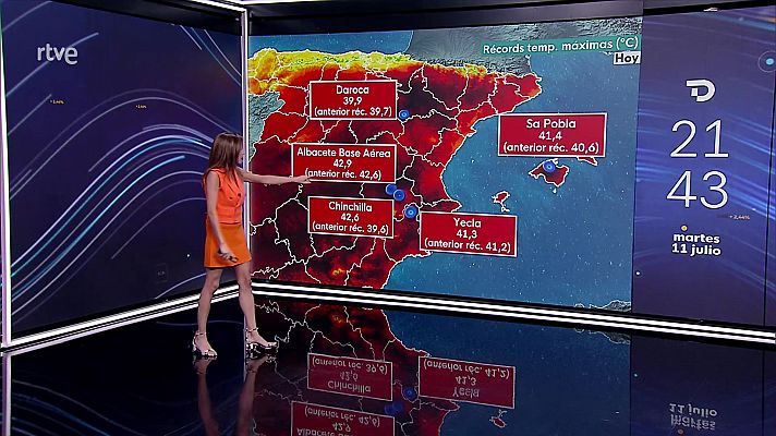 Intervalos de viento fuerte de origen tormentoso en el interior del tercio este peninsular