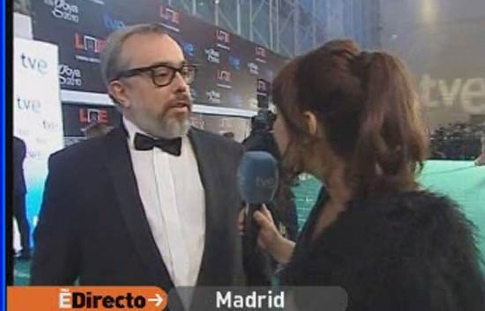 España Directo - El presidente de la Academia de Cine Español, Alex de la Iglesia, llega a la gala