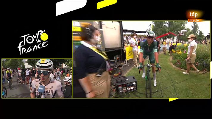 Tour de Francia - Tour 2023 | Pello Bilbao explica a TVE su proyecto solidario en honor a Gino Mader