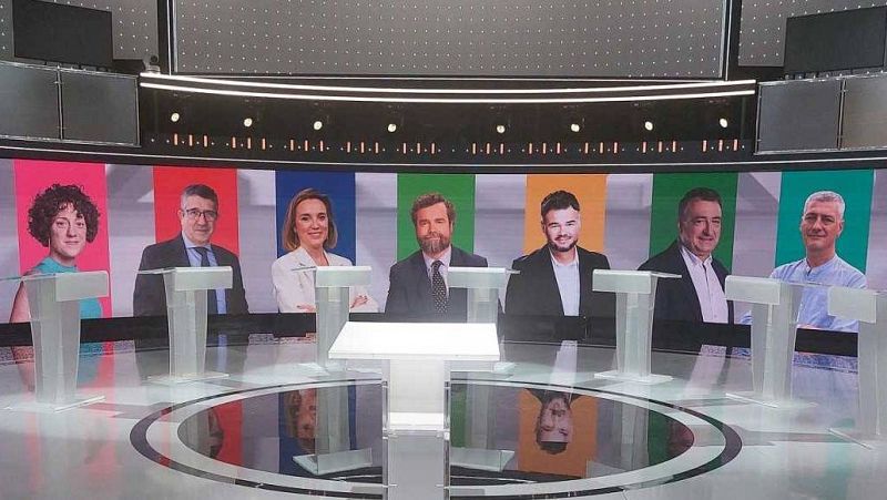 RTVE celebra el debate electoral a siete este jueves a las 22:00 horas