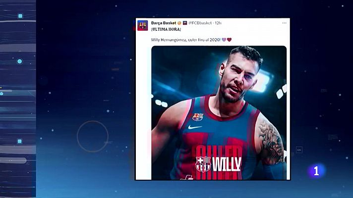 Telediario 1 - Willy Hernangómez ficha por el Barcelona