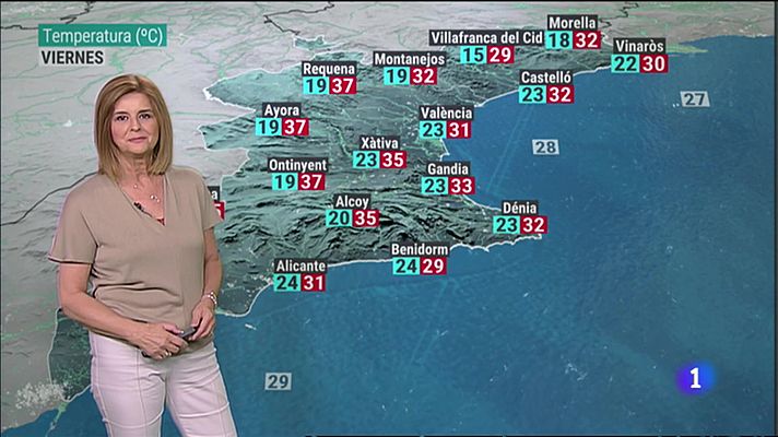 L'informatiu - Comunitat Valenciana - El Tiempo en la Comunitat Valenciana - 13/07/23