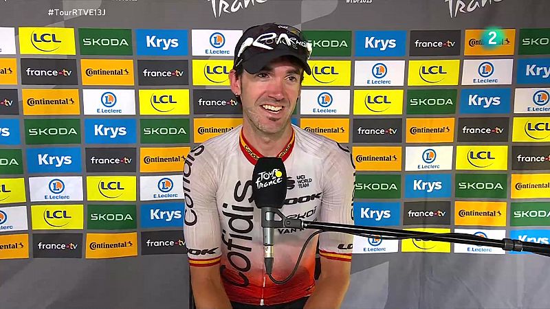 Ion Izagirre, ganador de la 12ª etapa del Tour: "Se ha hecho largo, pero confiaba en mis fuerzas" -- Ver ahora