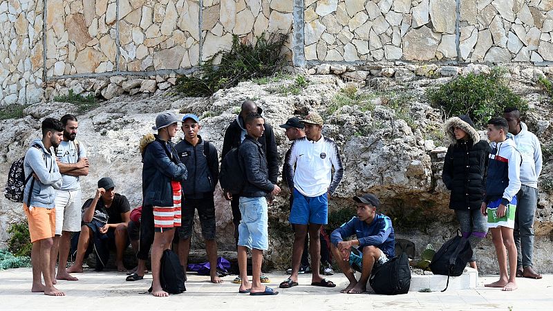 Migración en Lampedusa, una isla desbordada por las llegadas desde África