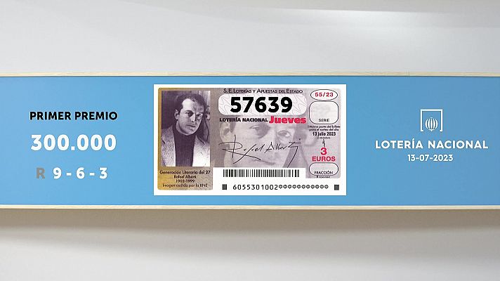 SELAE - Sorteo de la Lotería Nacional del 13/07/2023