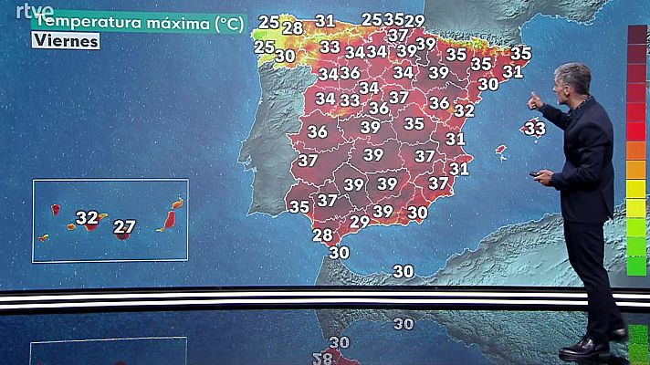 El tiempo - Intervalos de viento fuerte en el Ampurdán y Canarias
