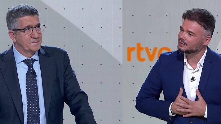 Especiales informativos - López y Rufián se enzarzan en el debate por el voto en contra de ERC a la reforma laboral y ambos cargan contra la extrema derecha