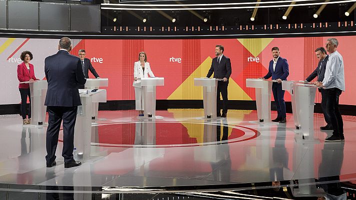 Telediario 1 - Un debate a siete con más propuestas y menos ruido