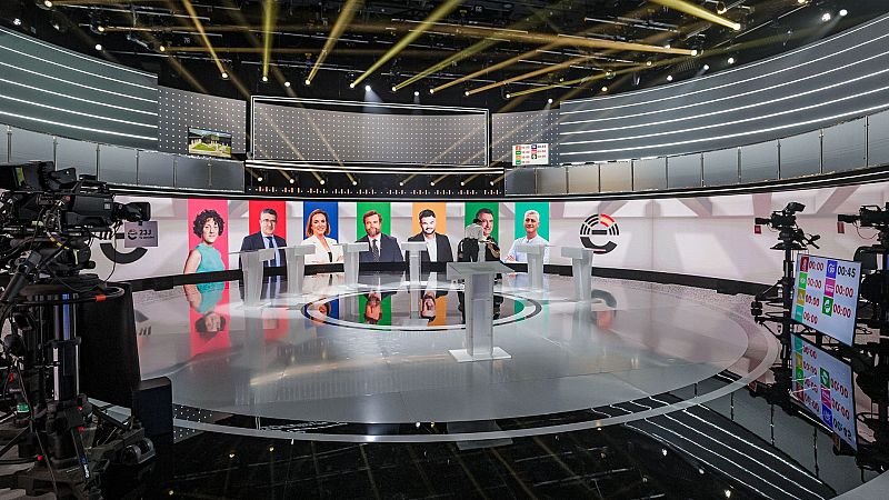 El debate a siete en RTVE, lo más visto del 'prime time' 