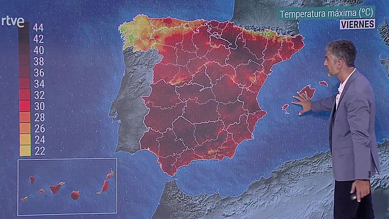 Intervalos de viento fuerte en la costa noroeste de Galicia y en Canarias - ver ahora