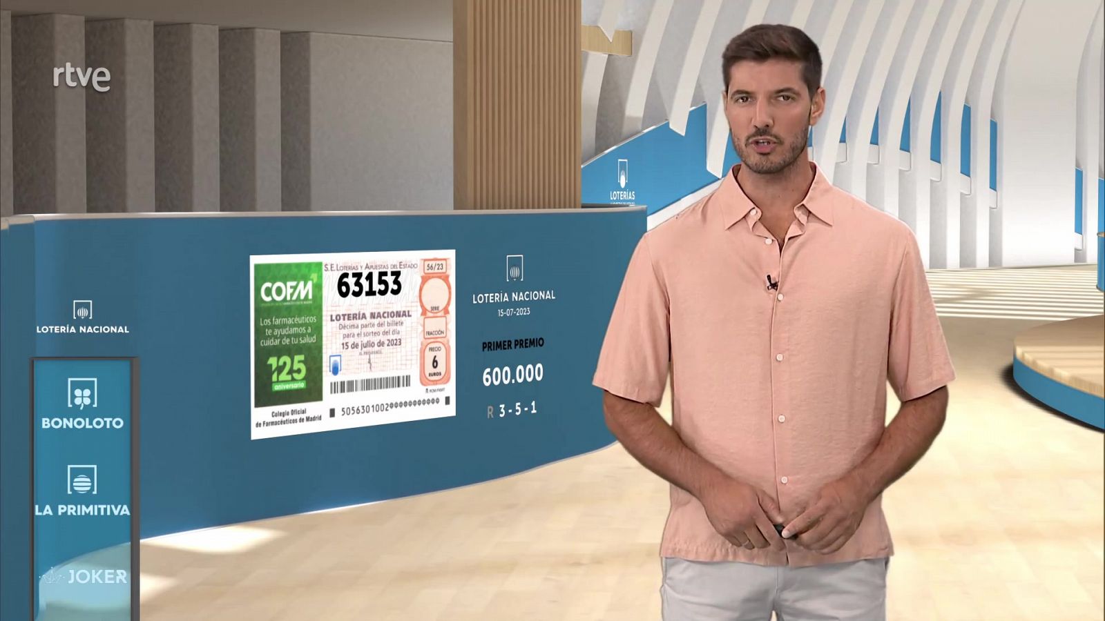 Sorteo de la Lotería Nacional del 15/07/2023 - ver ahora