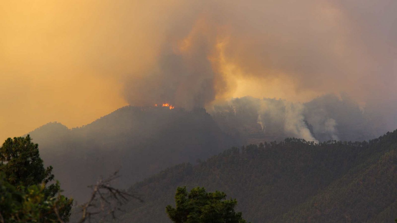 El incendio de La Palma continúa avanzando y provocando nuevos desalojos