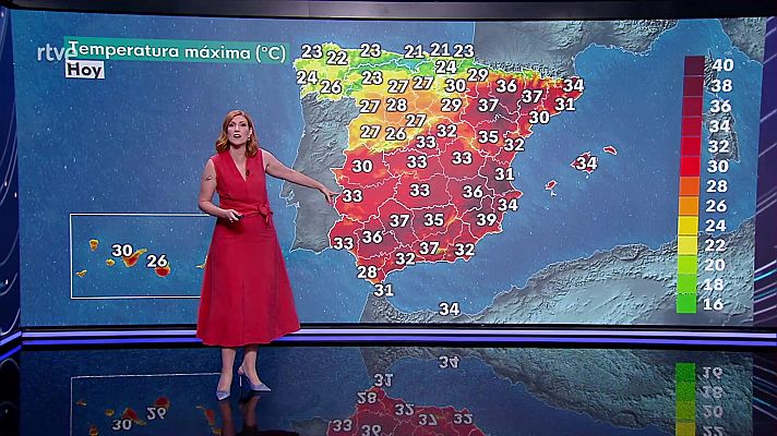 Temperaturas con descensos notables en el centro norte peninsular y Canarias