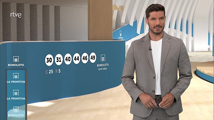 Loterías - Sorteo de la Bonoloto y Primitiva del 15/07/2023