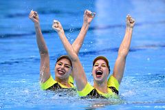 Un ejercicio brillante y las penalizaciones dan a España el bronce en el dúo técnico