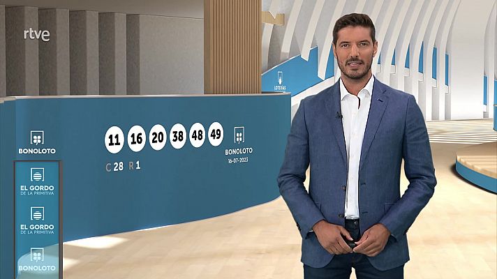 Loterías - Sorteo de la Bonoloto y El Gordo de la Primitiva del 16/07/2023