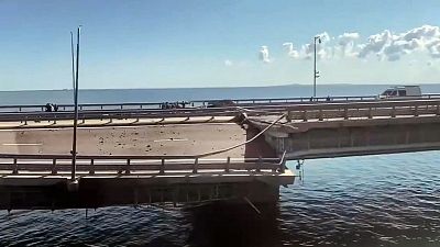 Rusia acusa a los servicios especiales ucranianos del ataque al puente de Kerch, en Crimea