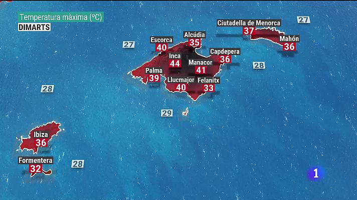 El temps a les Illes Balears - 17/07/23