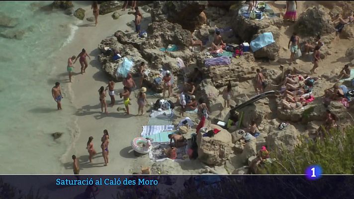 Informatiu Balear - Saturació al Caló des Moro