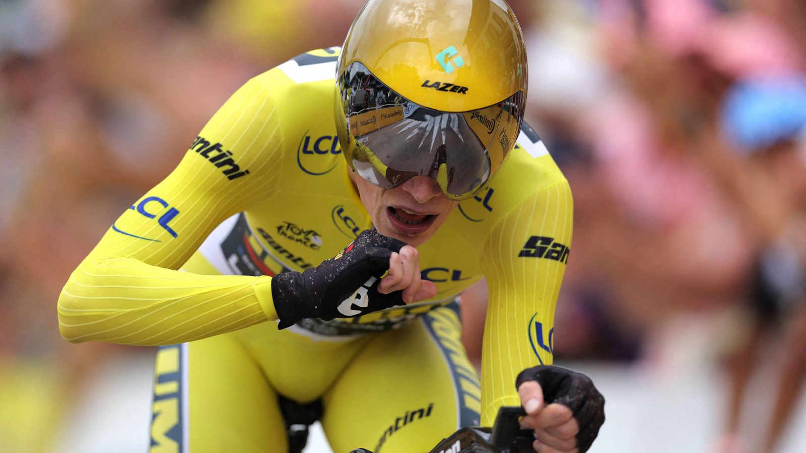 Tour de Francia | Vingegaard se exhibe en la contrarreloj y distancia a Pogacar -- Ver ahora