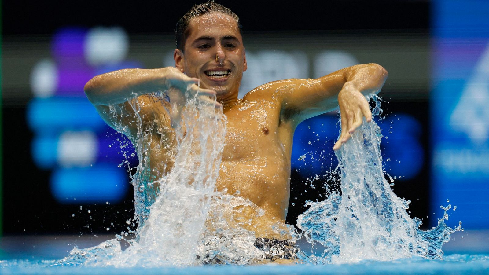 Mundial de natación | Ejercicio en solo libre de oro de Dennis González
