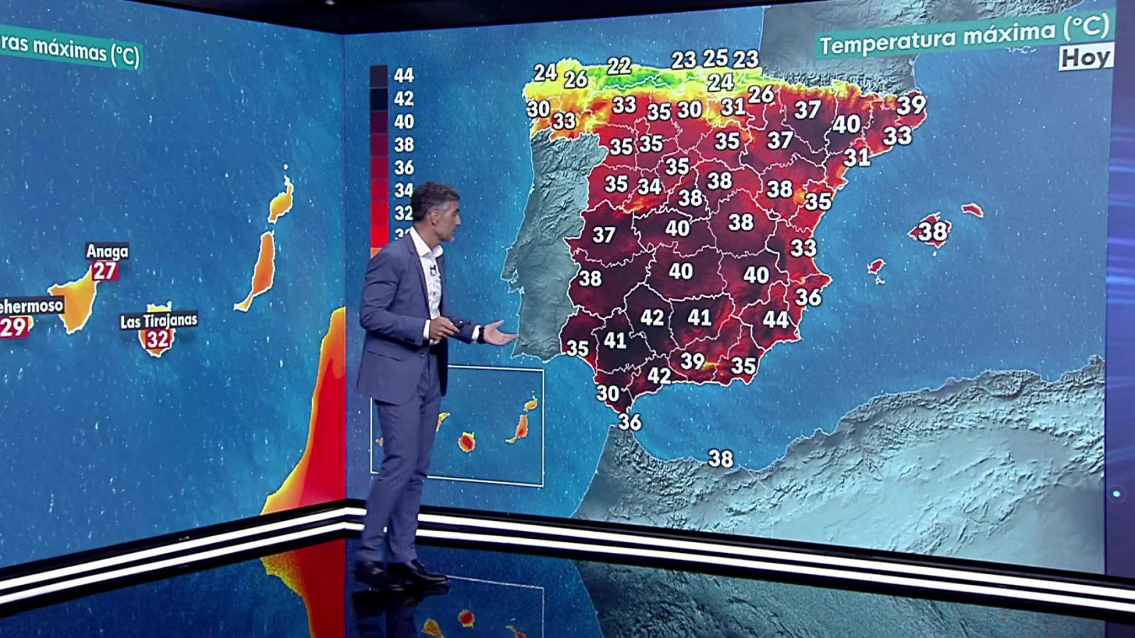 Temperaturas significativamente altas en la mitad sureste peninsular y Baleares, especialmente en el tercio sureste peninsular - ver ahora