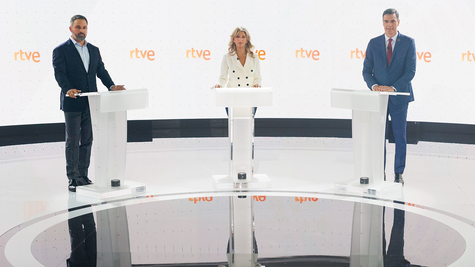 S�nchez, Abascal y D�az: minutos de oro finales en el debate a tres de RTVE
