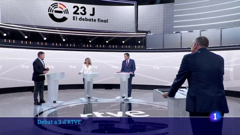 El debat a 3 de RTVE i les condicions d'ERC per investir Snchez, centren el penltim dia de campanya.