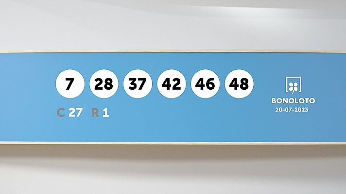 SELAE - Sorteo de la Lotería Bonoloto del 20/07/2023