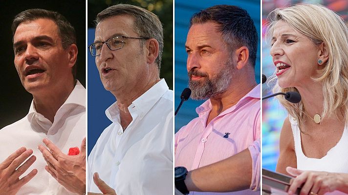 Telediario 1 - Los partidos intentan atraer a los indecisos en el fin de una intensa campaña marcada por los pactos