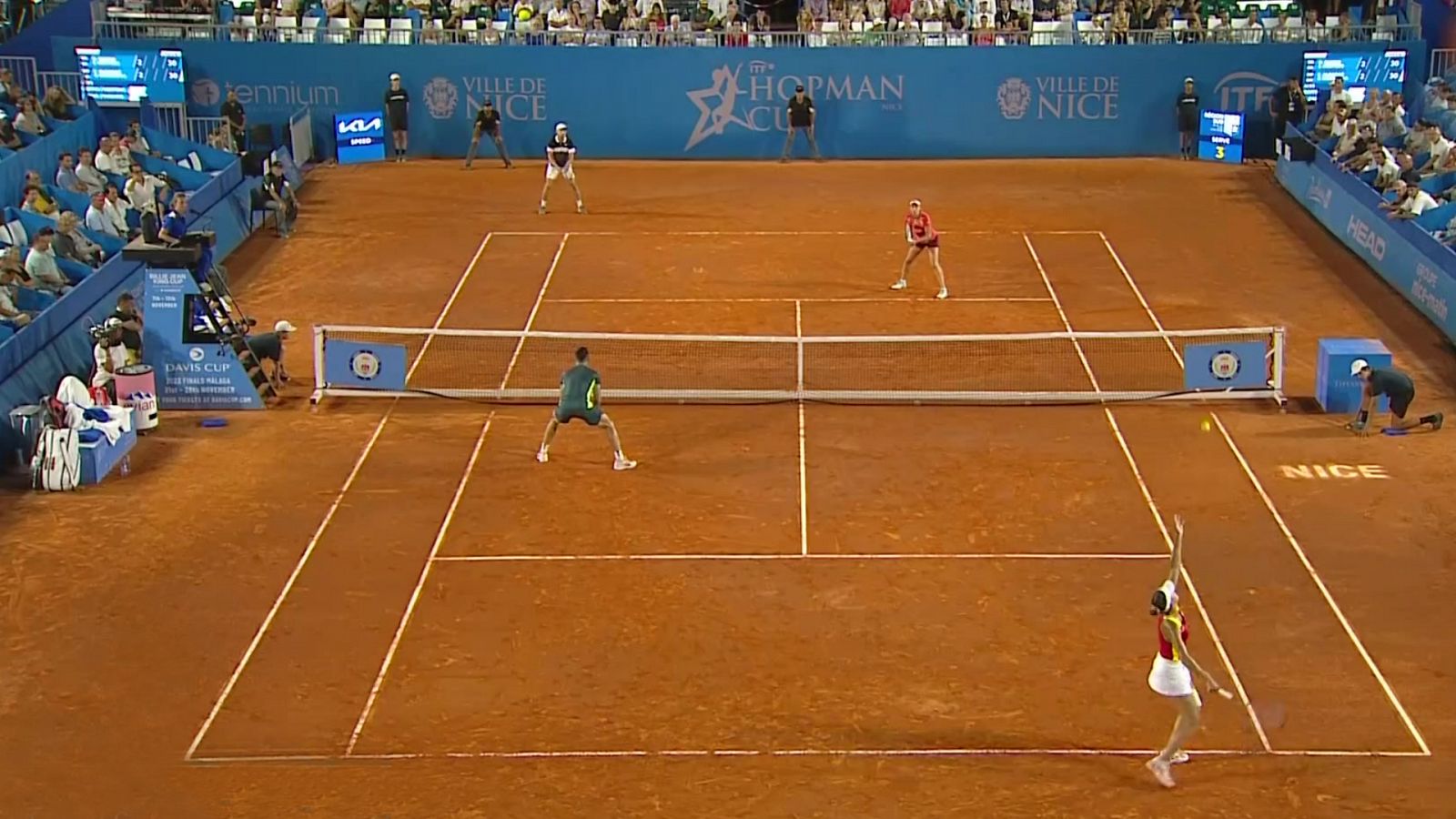 Tenis - Hopman Cup: Béligica - España. 3r. Partido dobles mixtoso: E.Mertens / D. Gofin - E. Masarova / C. Alcaraz