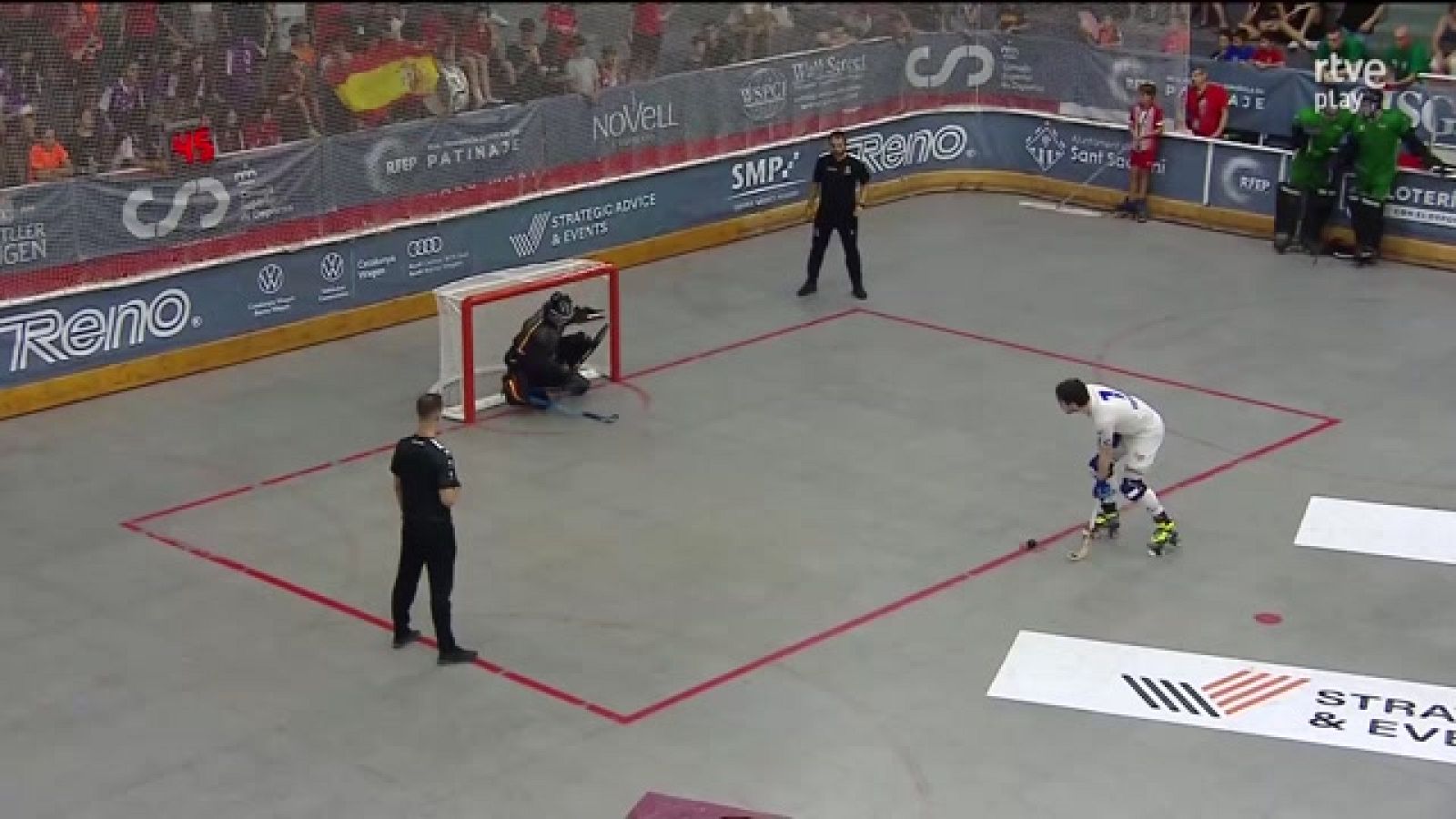 España consigue el billete a la gran final del Europeo de Hockey Patines -- ver ahora