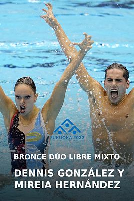 Natación - Dennis González y Mireia Hernández logran el bronce en dúo mixto libre