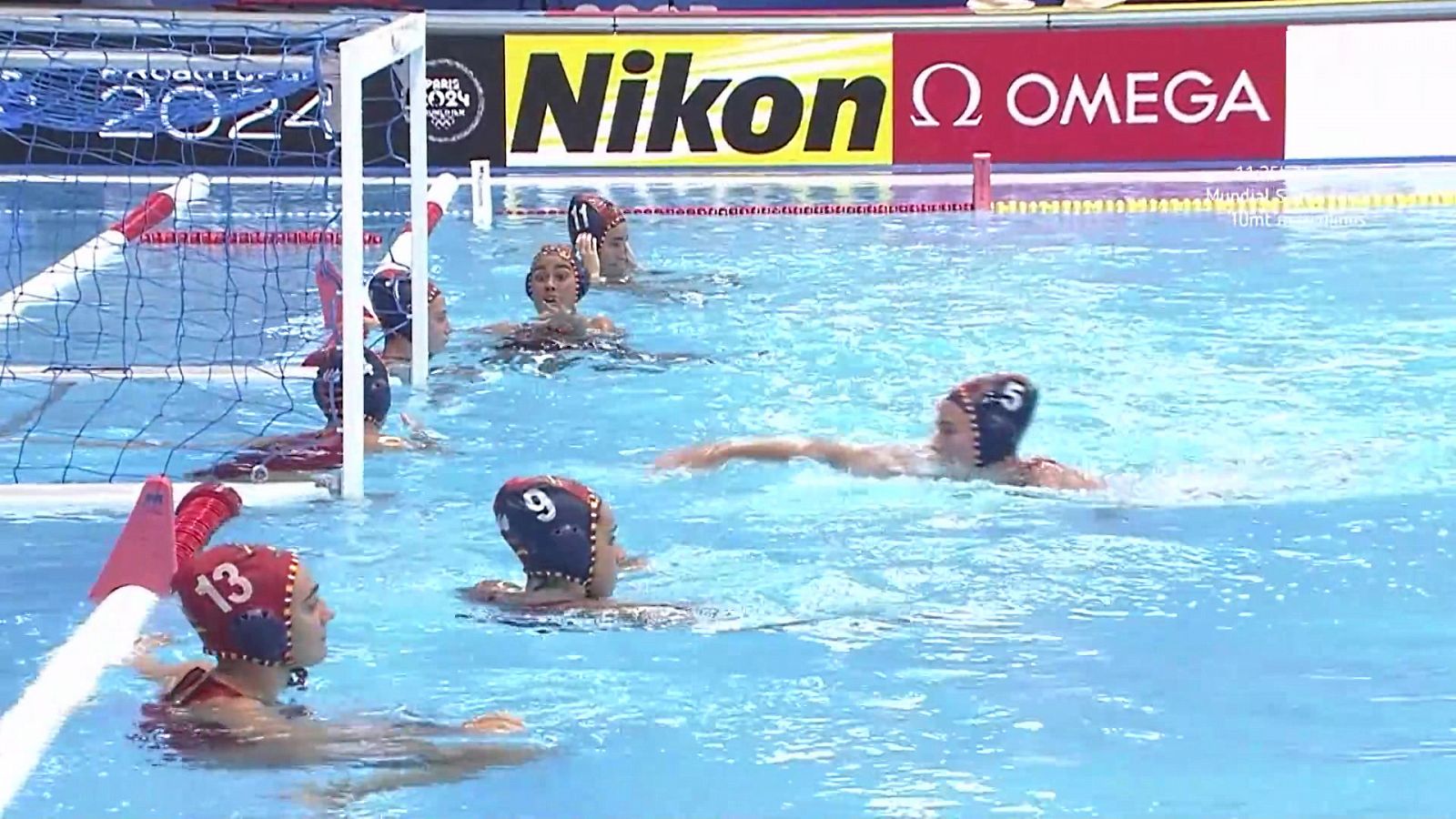 Waterpolo - Campeonato del Mundo 1/8 Final femenina: Francia - España