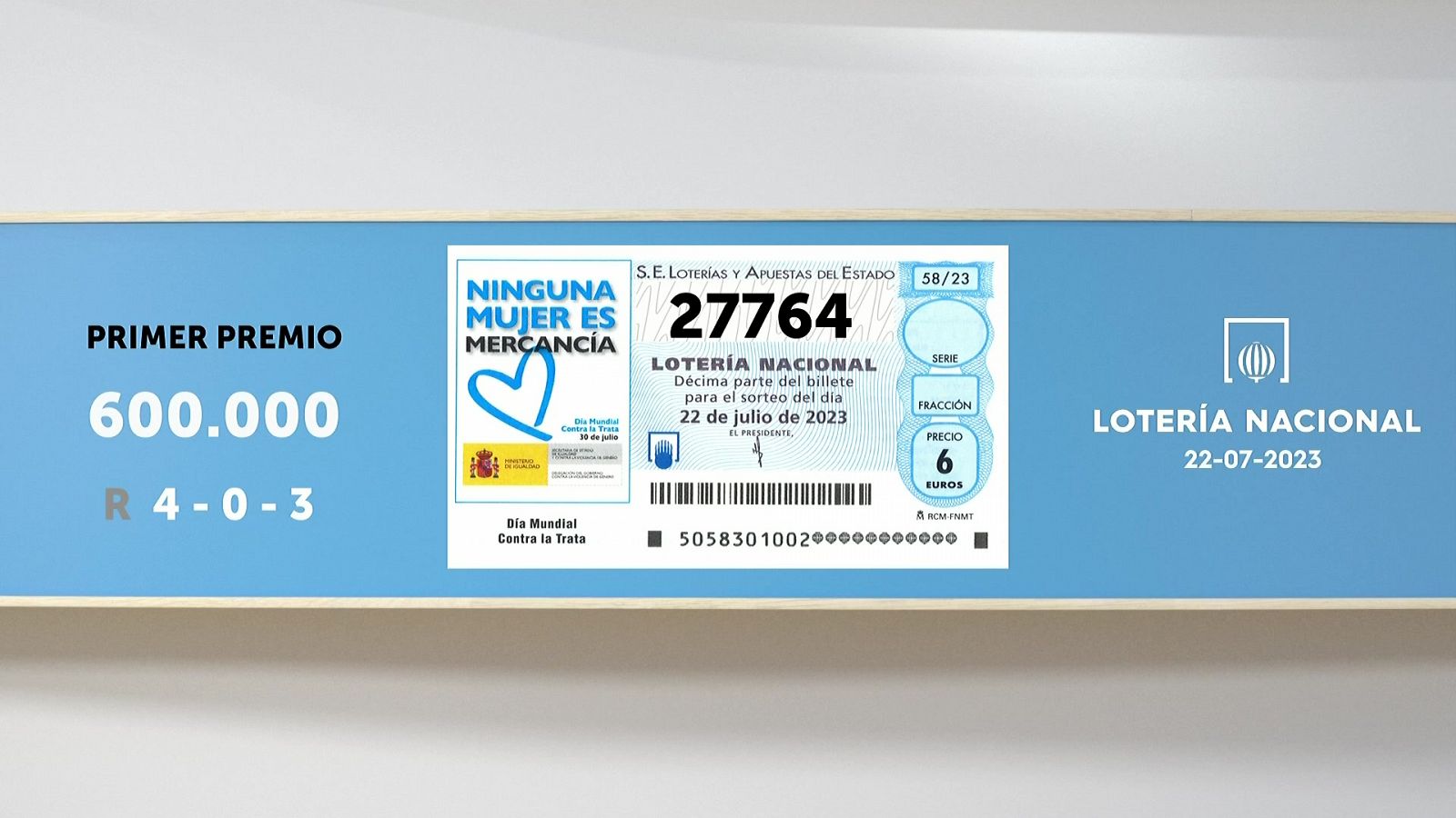 Sorteo de la Lotería Nacional del 22/07/2023 - Ver ahora