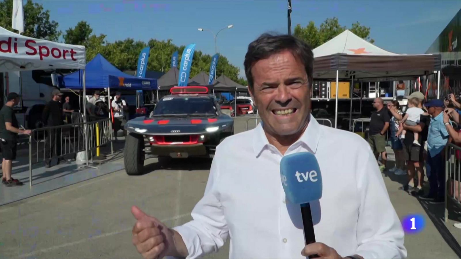 Carlos Sainz sigue mejorando y finaliza segundo en la segunda etapa de la Baja Aragón