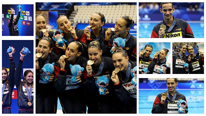 Telediario Fin de Semana - El mejor Mundial de la historia de la natación artística española